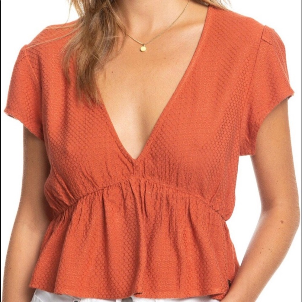 Roxy Size Small Rust top